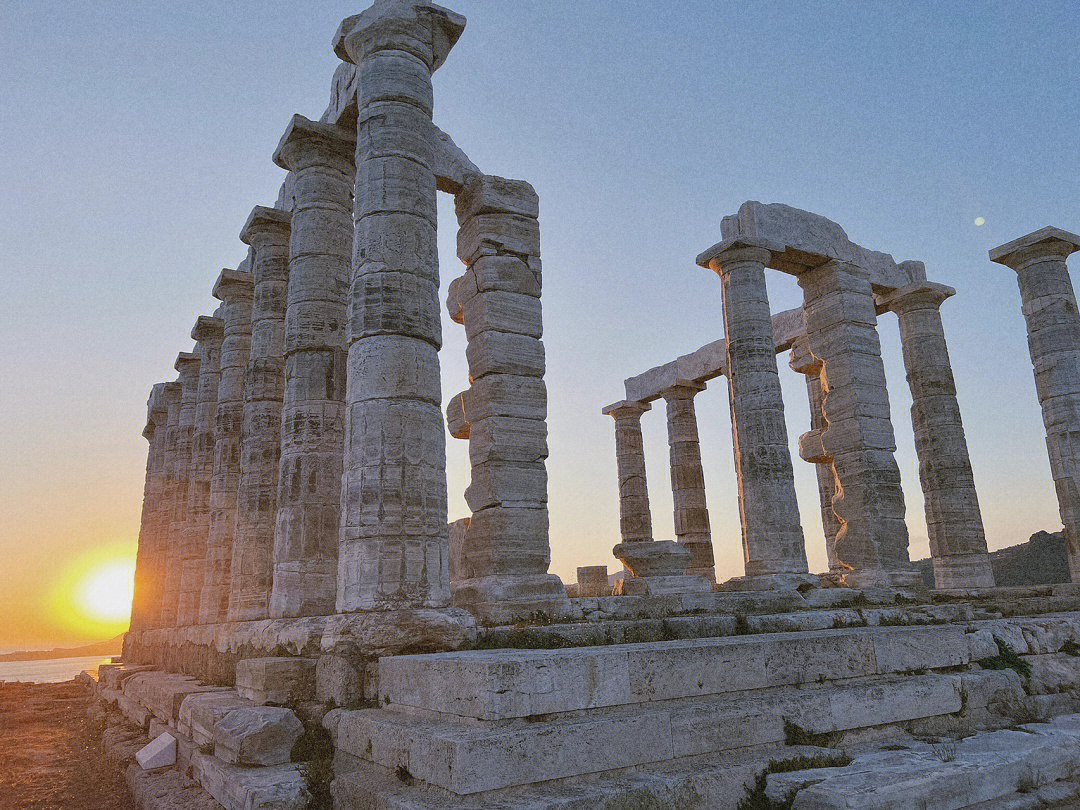 希腊波塞冬神庙图片
