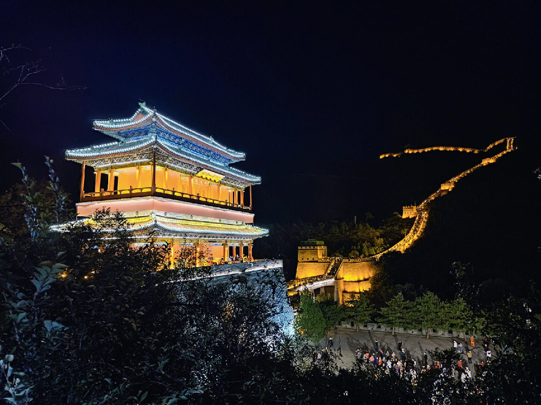 永康小长城夜景图片图片