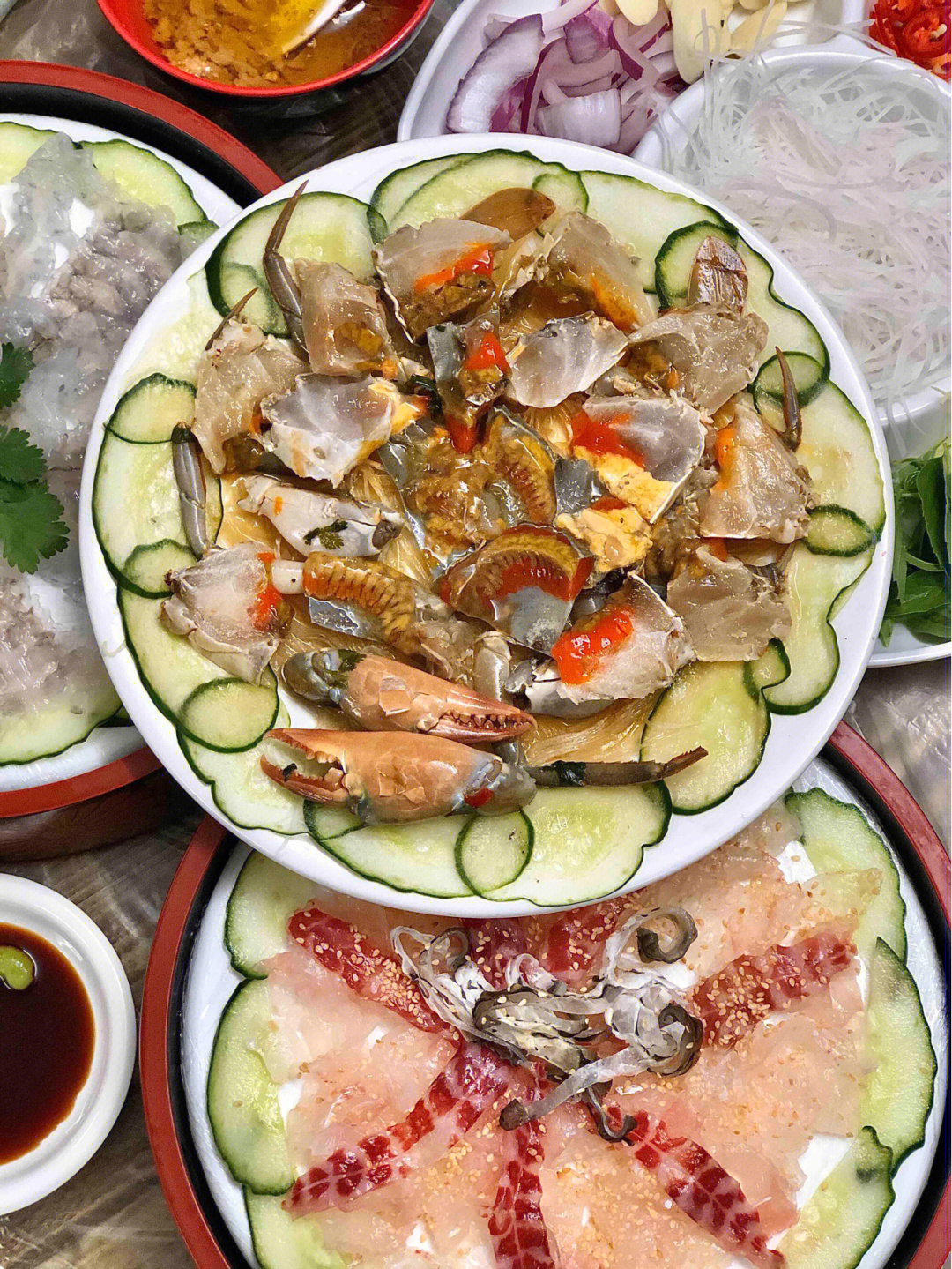 潮州探店好吃上头的鱼生虾生咸膏蟹60