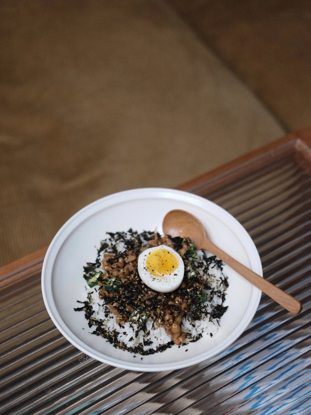 嵯峨纳豆拌饭图片