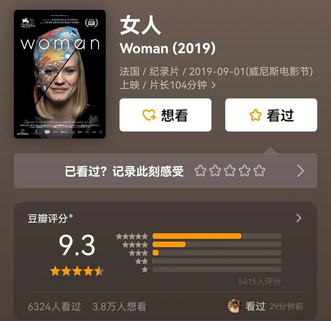 纪录片woman豆瓣图片