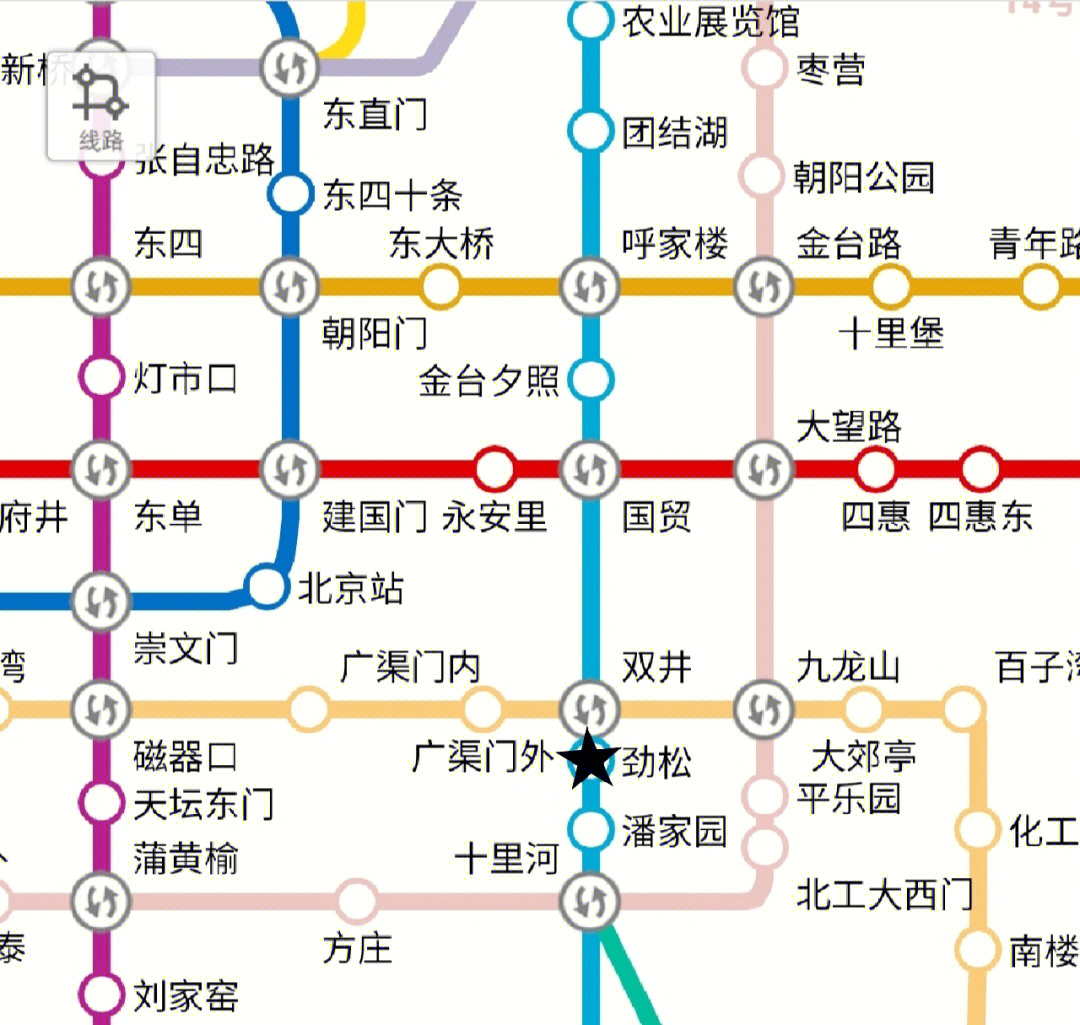 北京地铁10号线站点图片
