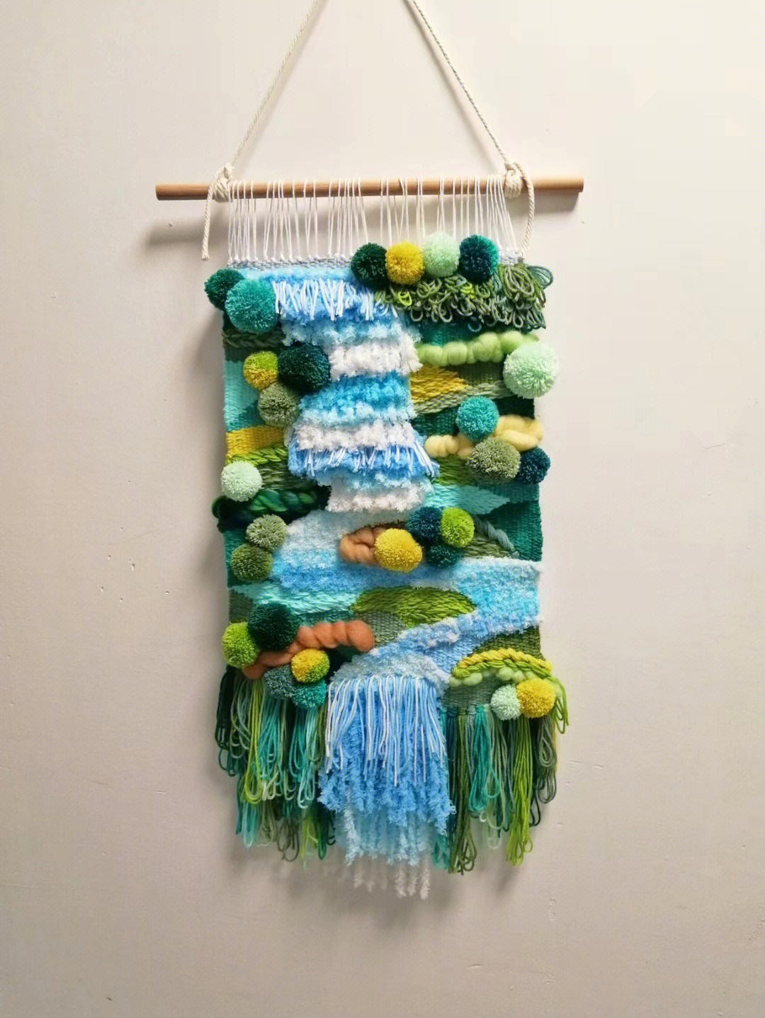 纤维艺术毕业设计之手工编织壁挂