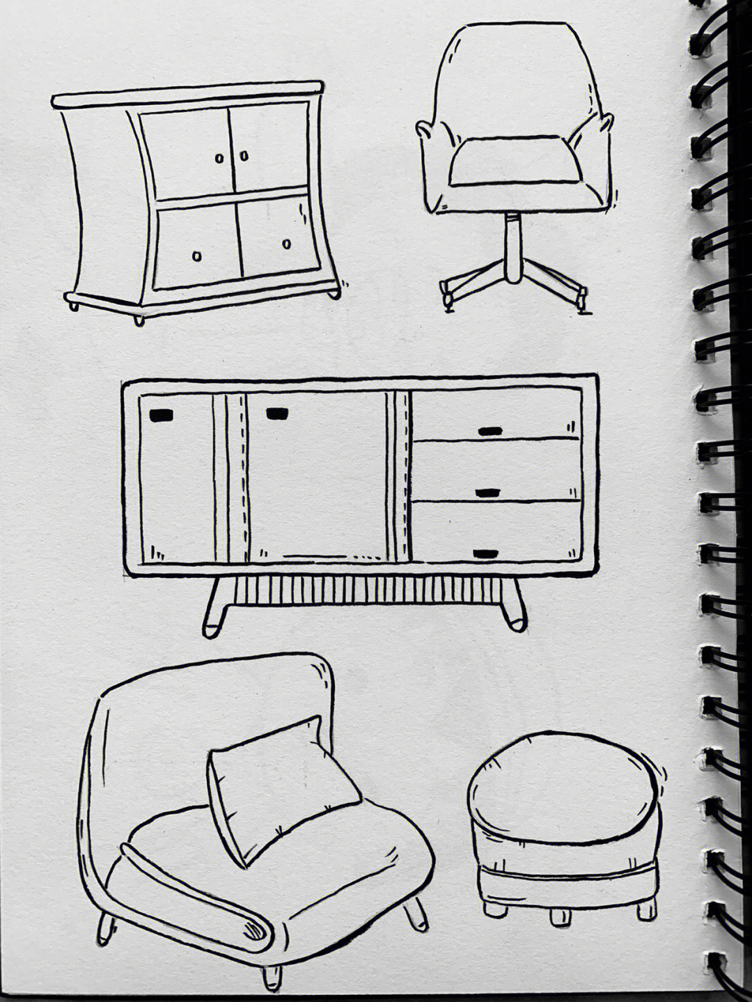 家具简笔画 简单图片