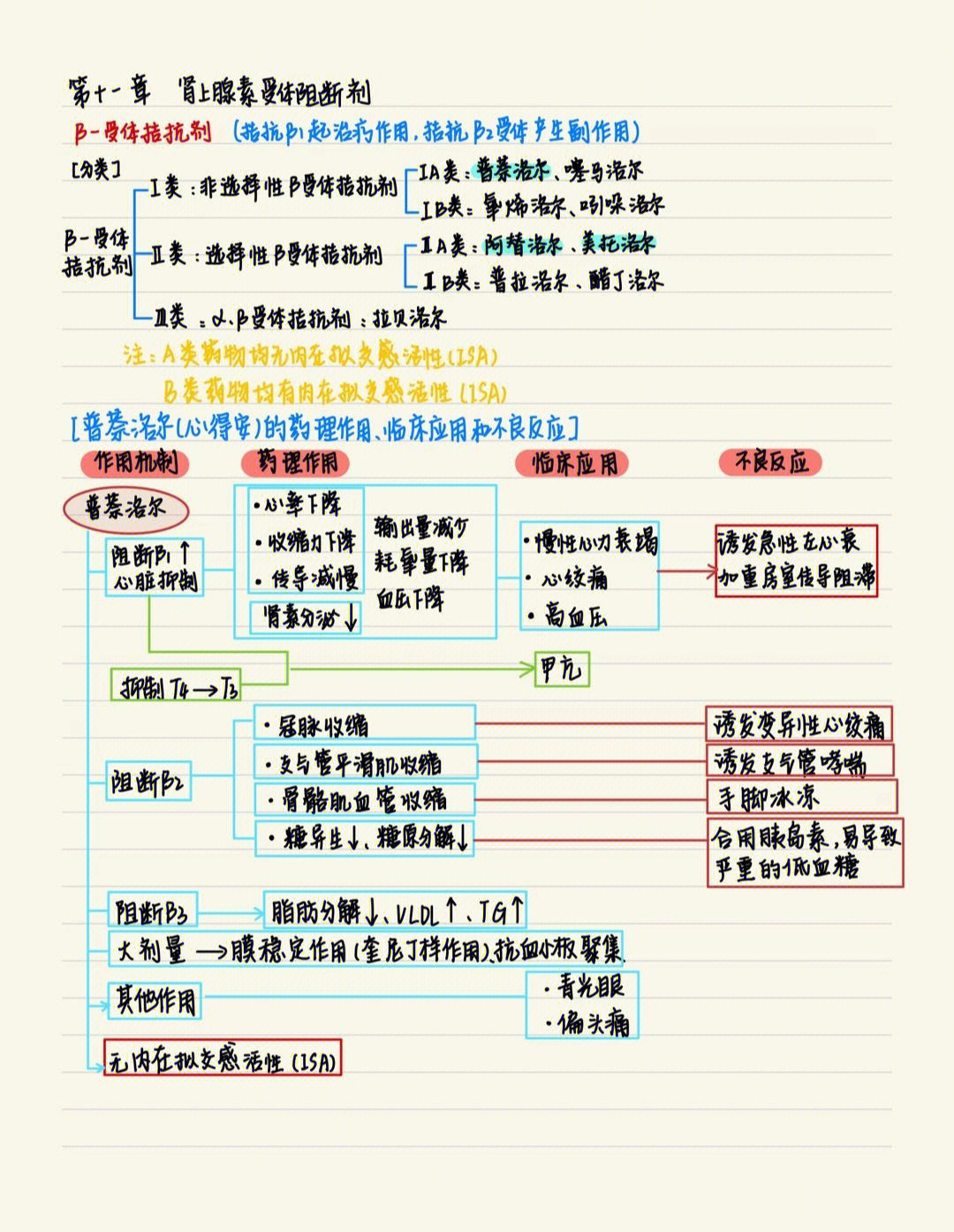 抗肾上腺素药思维导图图片