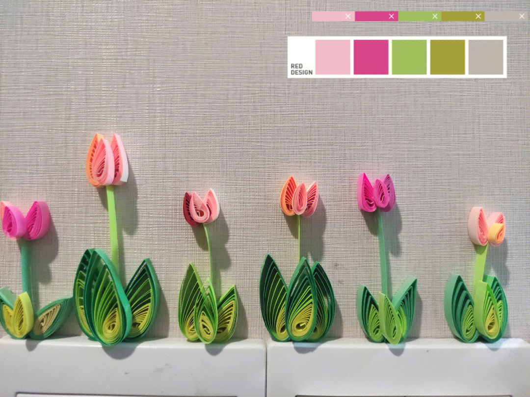 衍纸各种花朵制作步骤图片