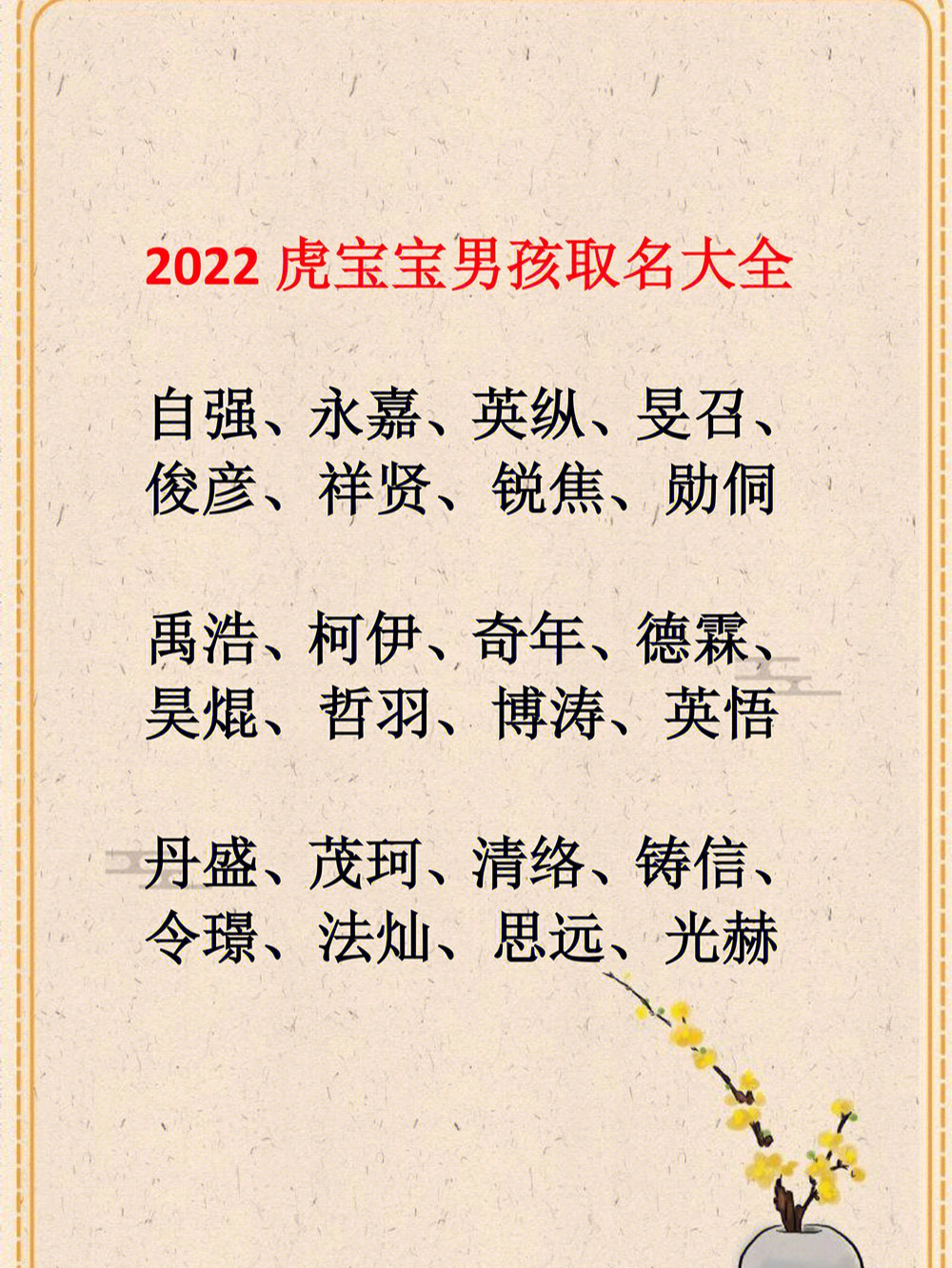 2020年唐姓宝宝取名字大全