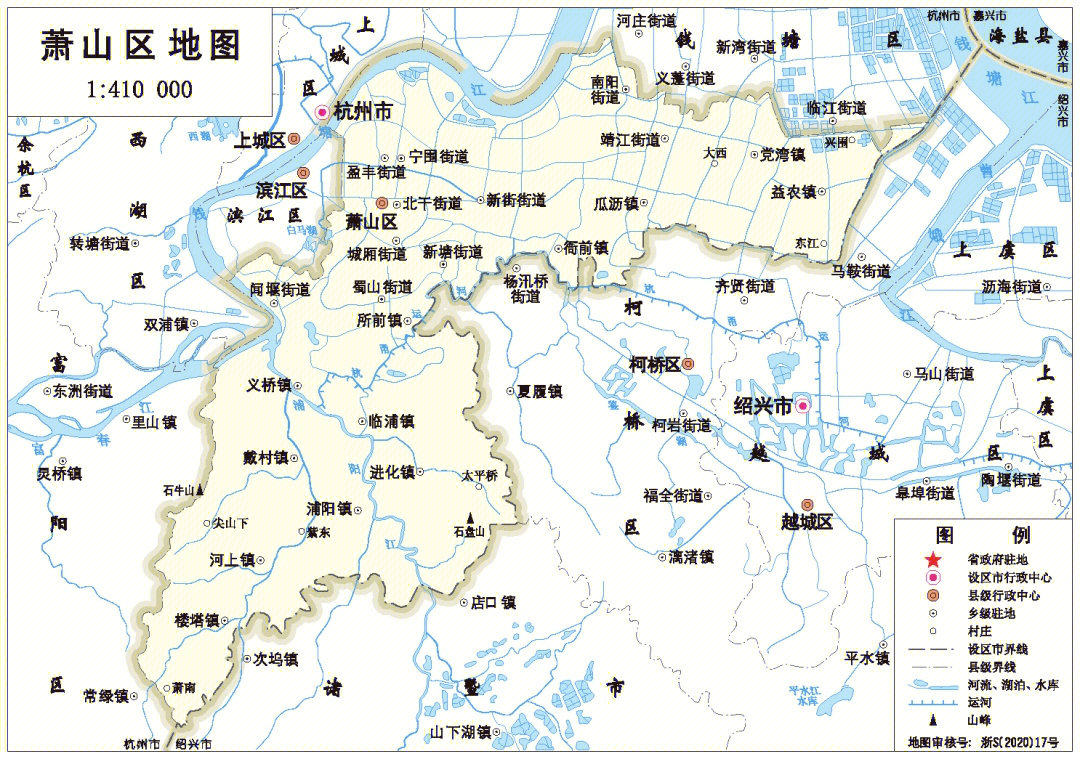 杭州地图各县分布全图图片