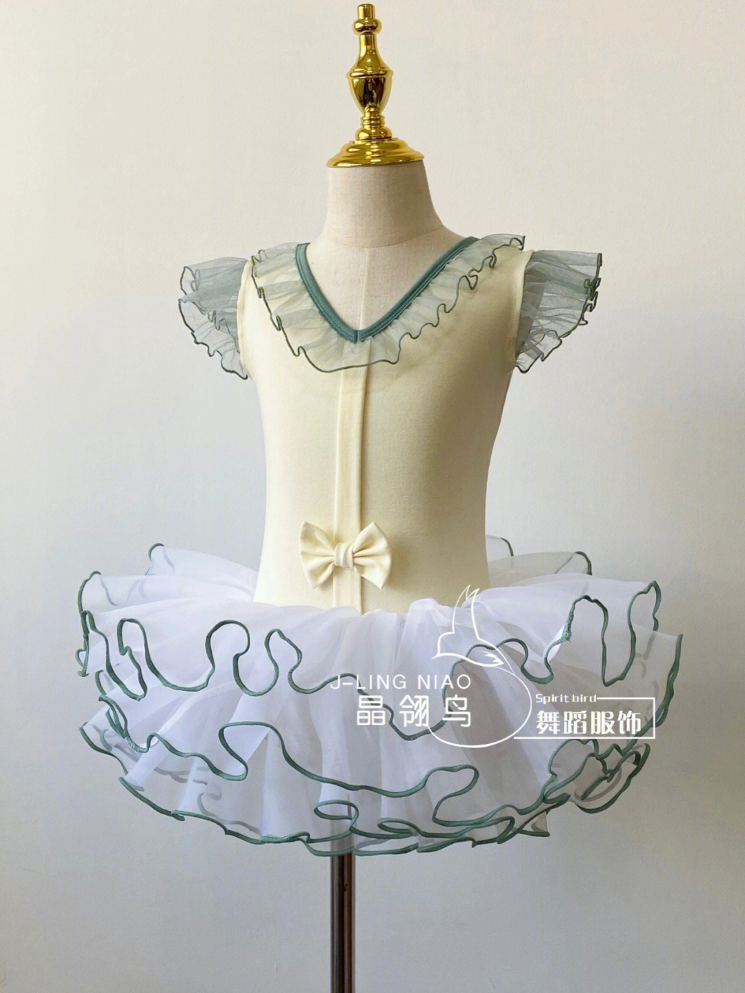 花边袖蓬蓬裙体服芭蕾舞