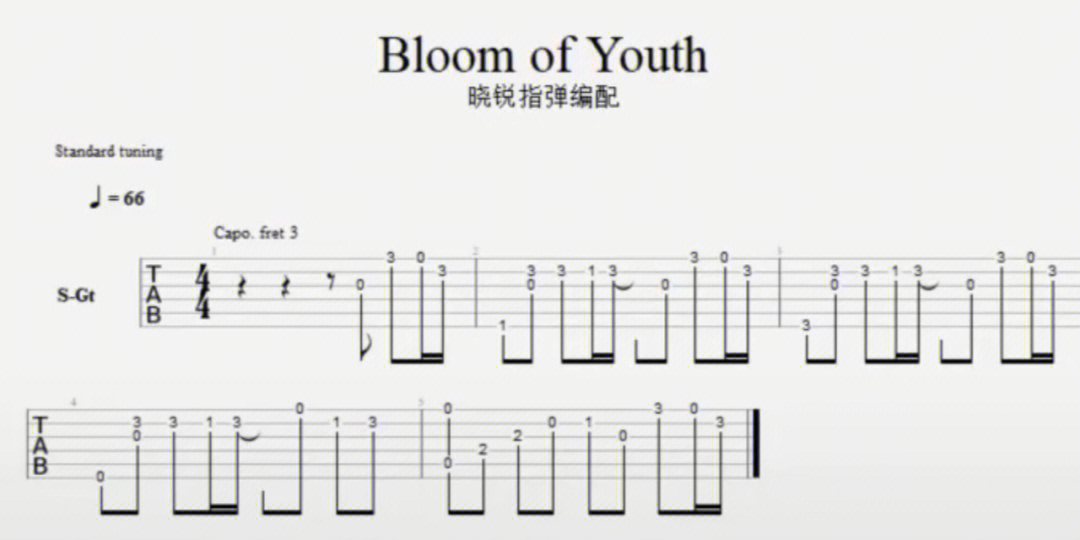 youth吉他谱简单版图片