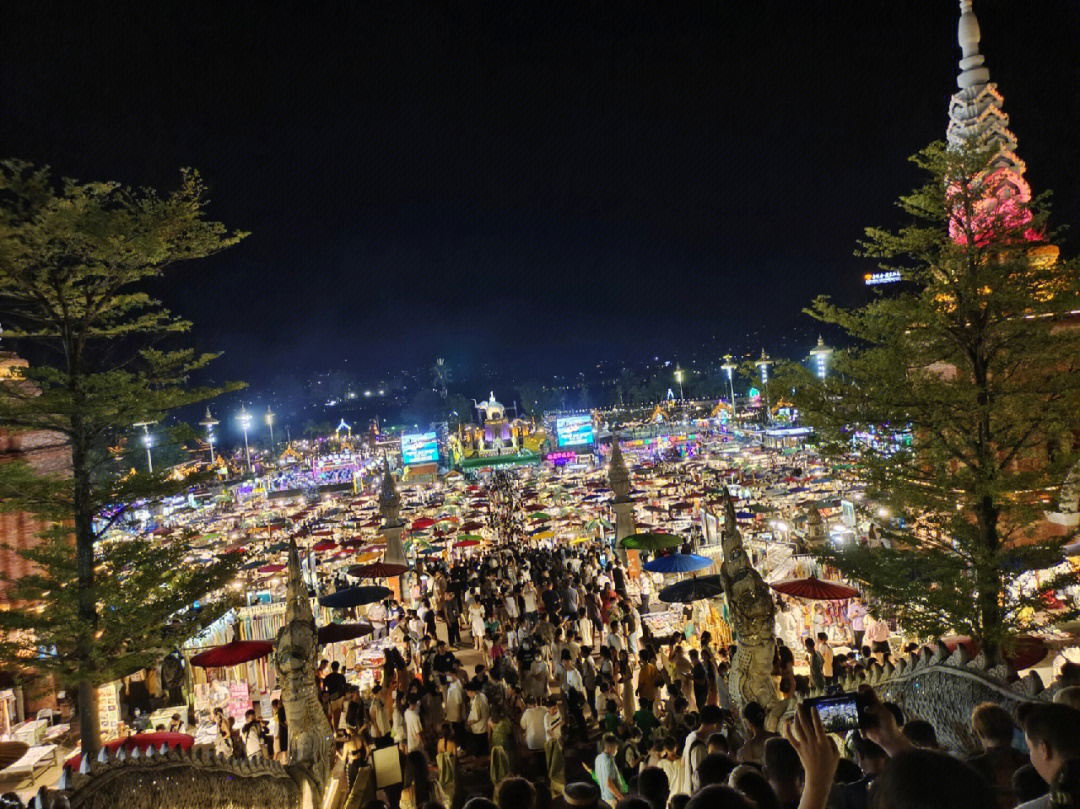 五一农场星光夜市图片