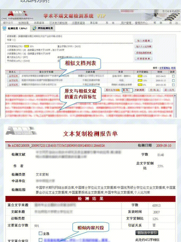 论文查重报告什么样子图片
