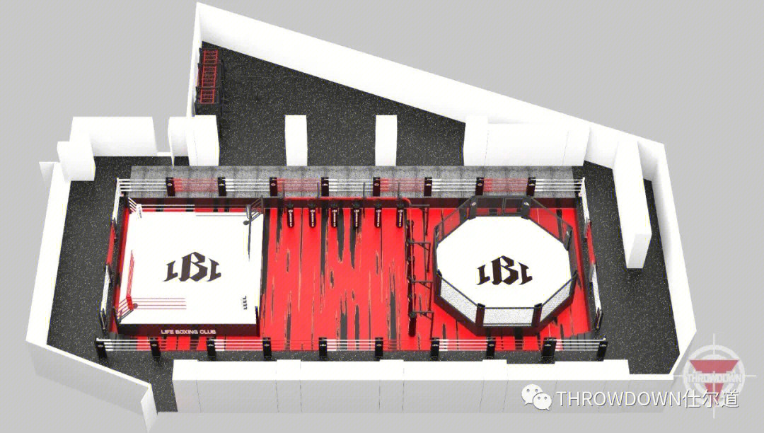 拳击馆平面图图片