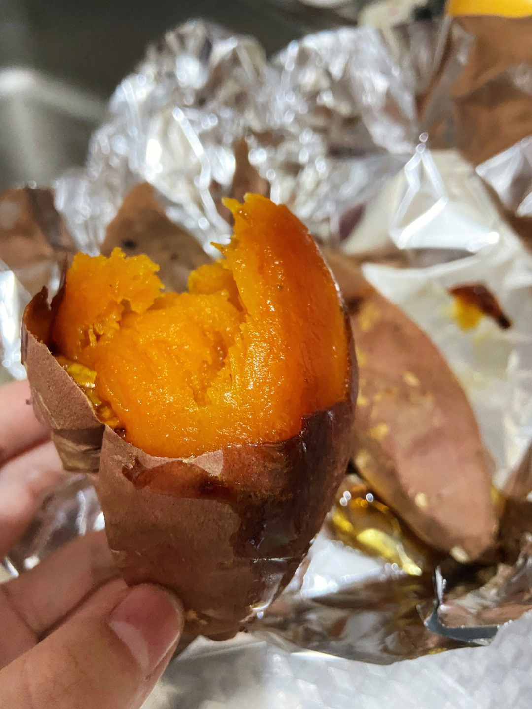 九阳空气炸锅烤红薯图片
