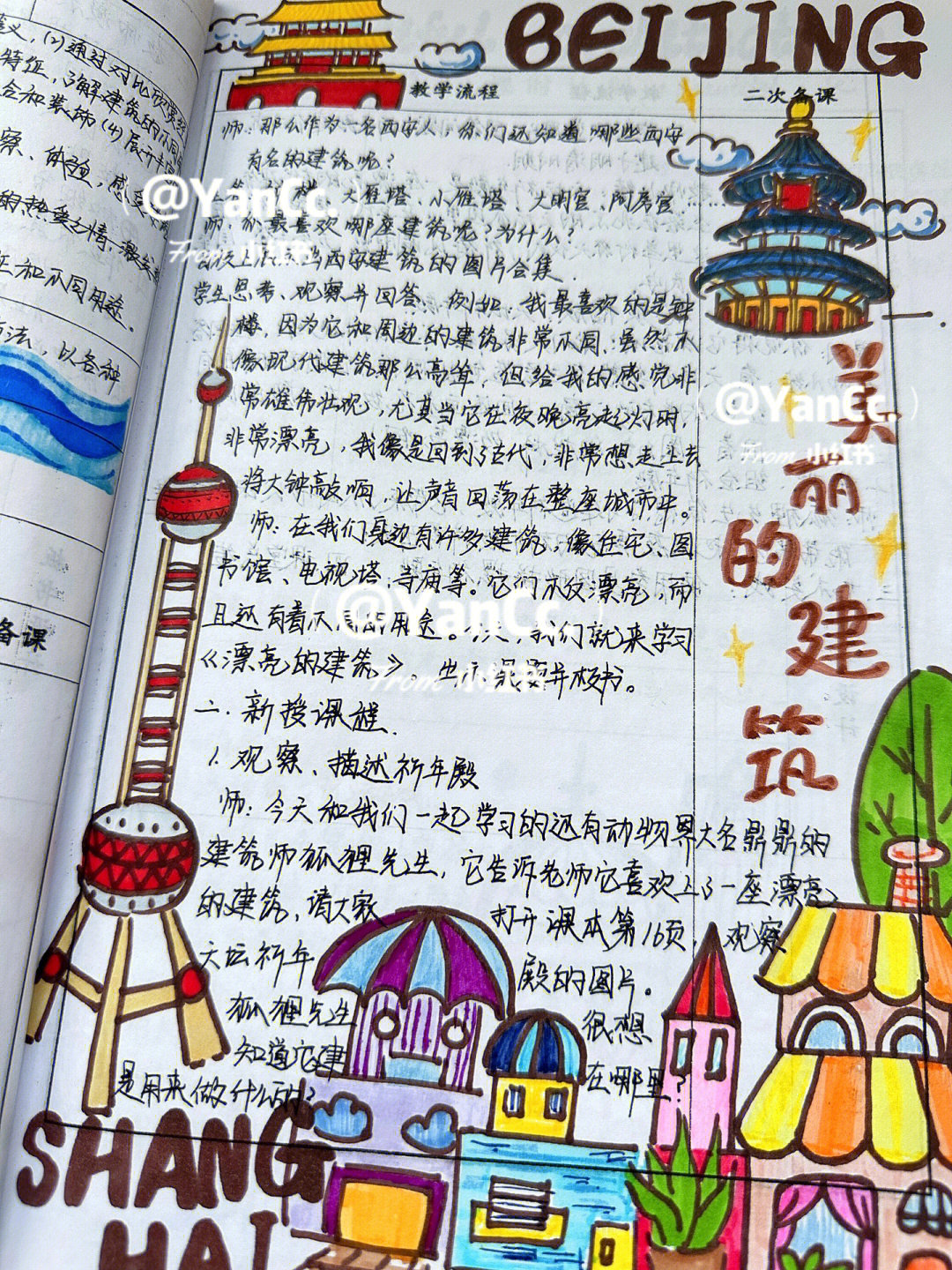 小学美术一年级美丽的建筑教案