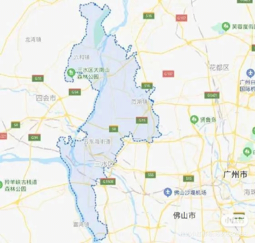 三水西南地图全图图片