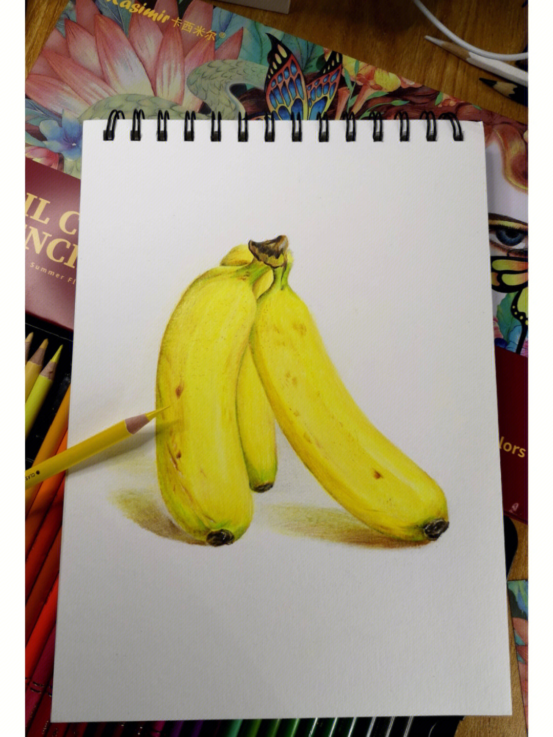 香蕉彩铅画教程图解图片