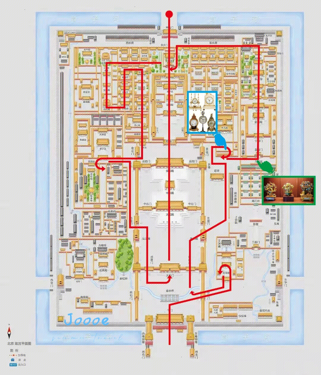 清北京故宫总平面图图片