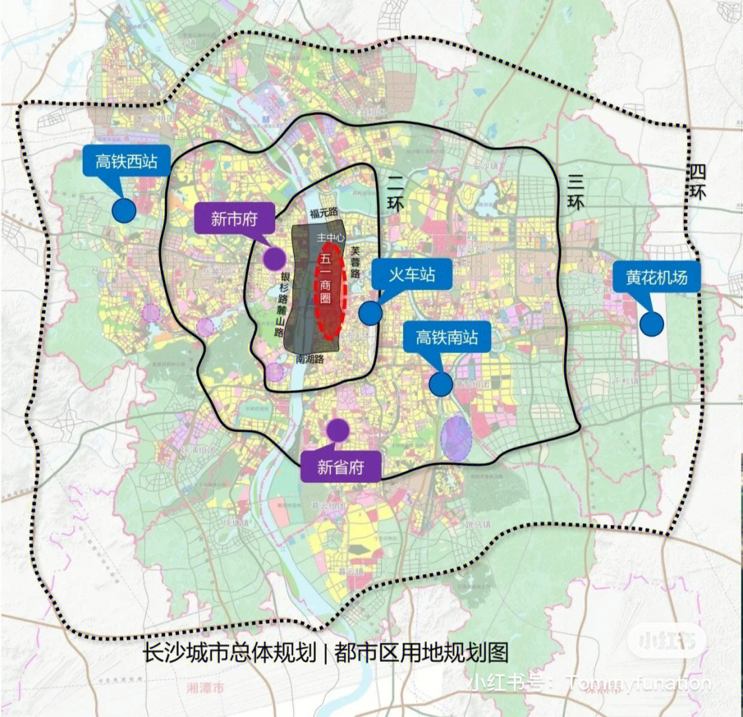 长沙市一环线地图图片