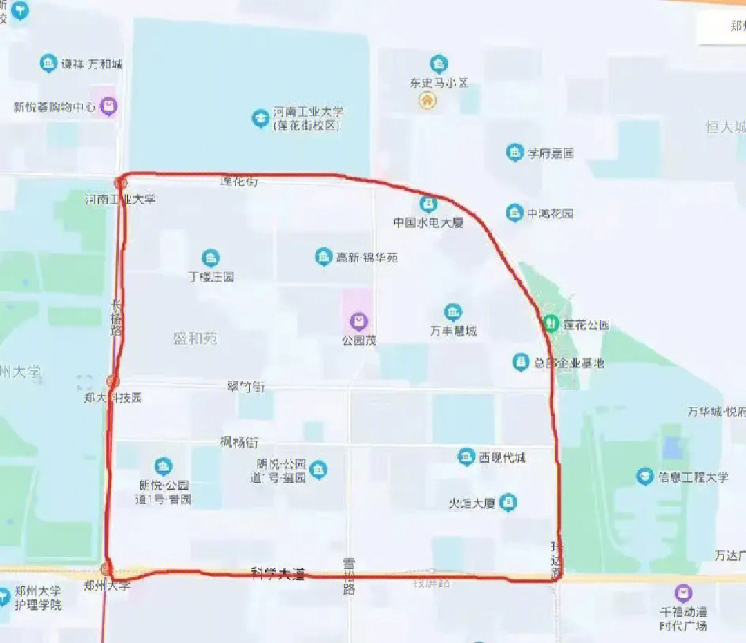 郑州高新区区域图图片
