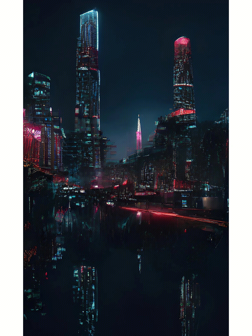 赛博朋克2077油画图片