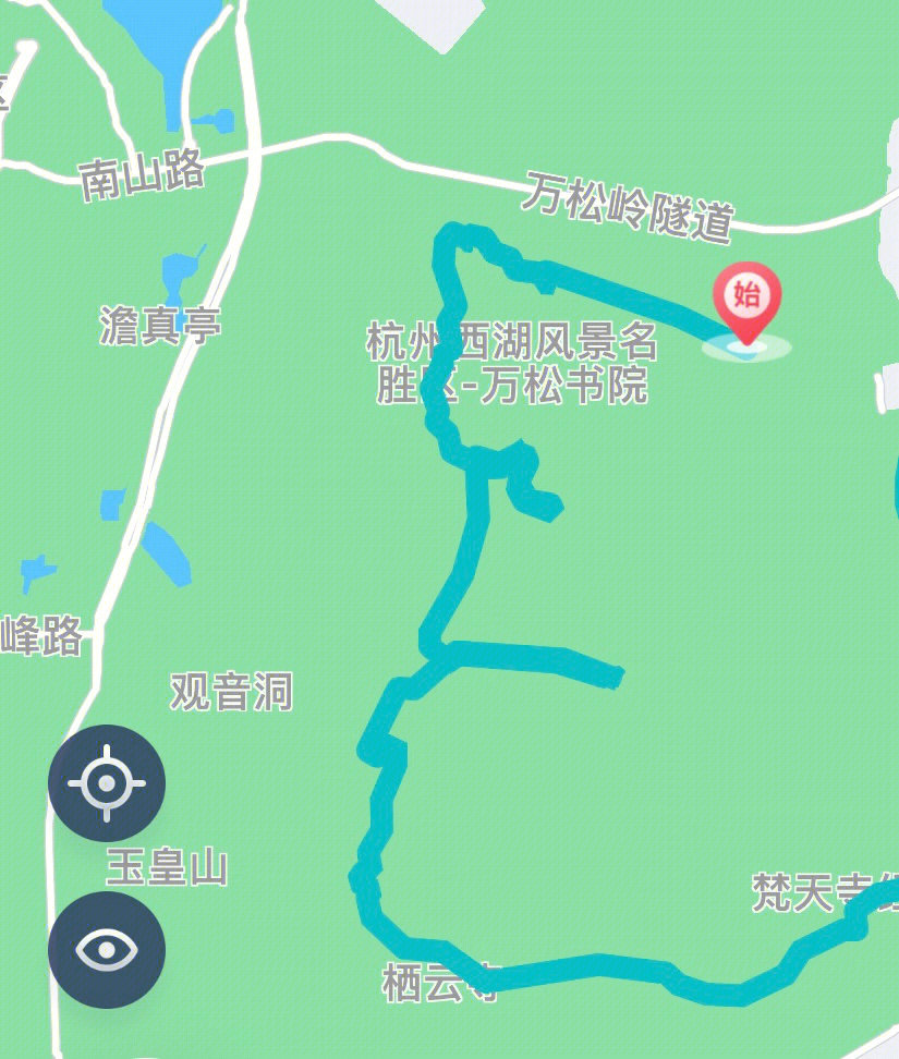 杭州凤凰山爬山路线图片