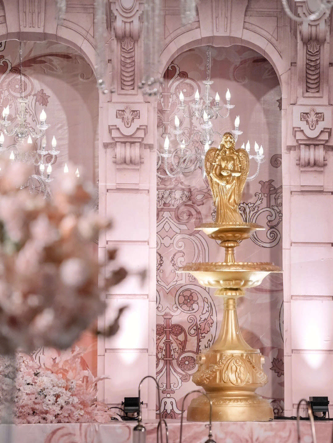 欧式婚礼百年耐看款粉色巴洛克宫殿就酱造