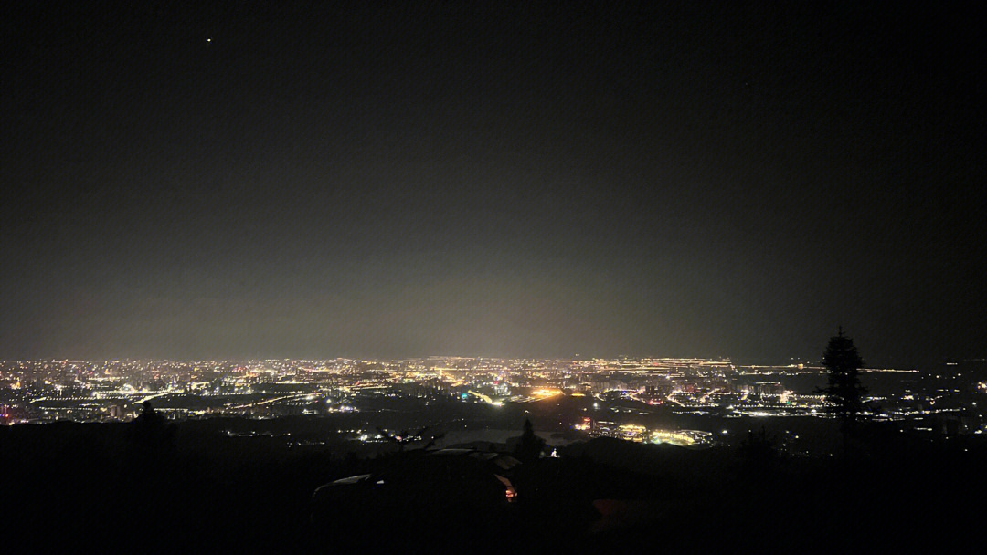 南昌梅岭观景台夜景图片