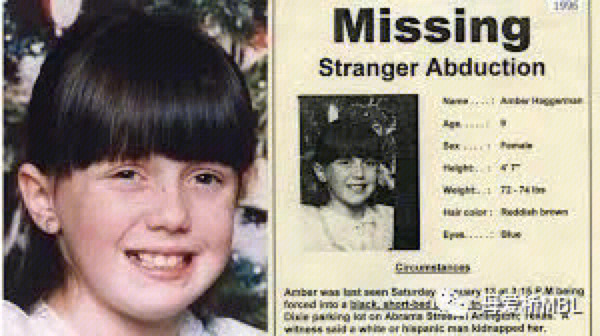 安珀警报(amber alert)是以一名于1996年在美国德克萨斯州阿灵顿被