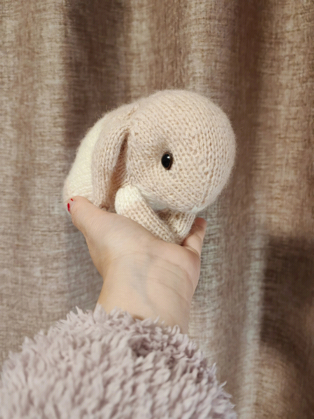 编织小白兔头的图案图片