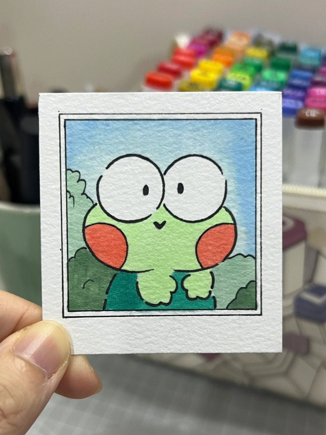 马克笔手绘小青蛙可洛比