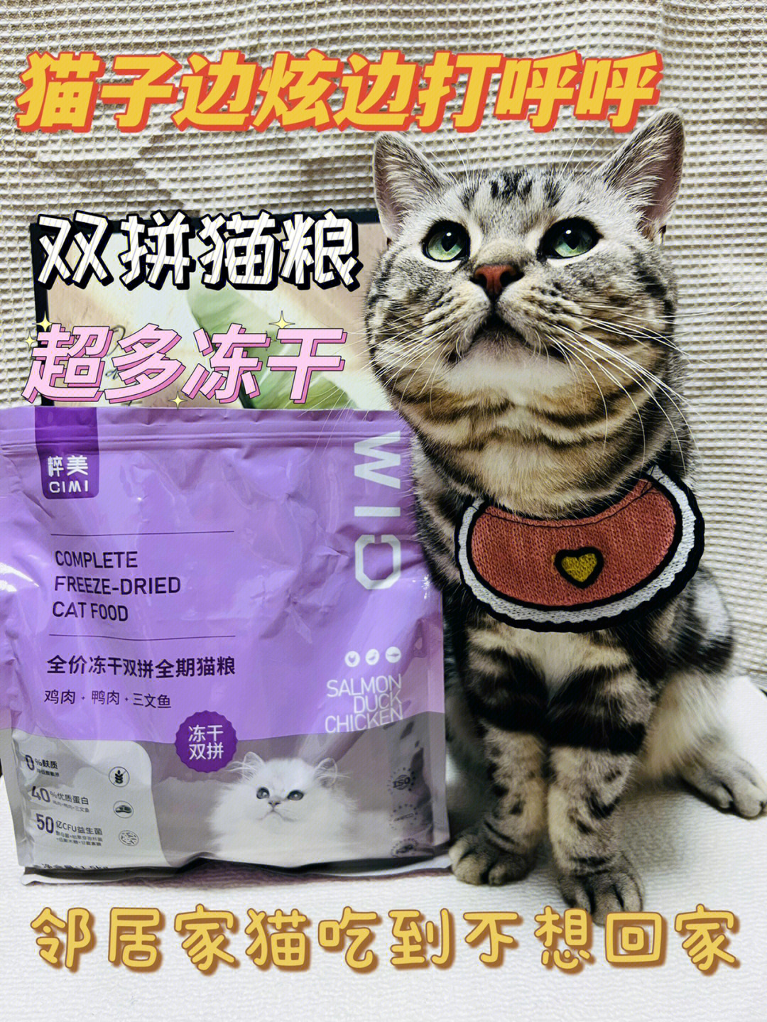 挑食猫咪也顶不住半袋子冻干的香香猫粮
