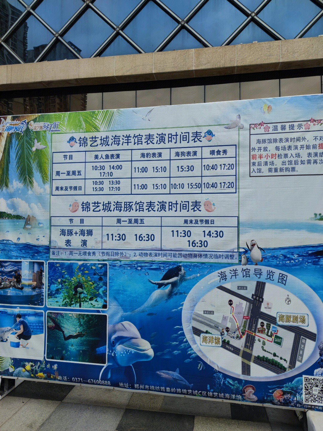 锦艺城海洋馆表演时间图片
