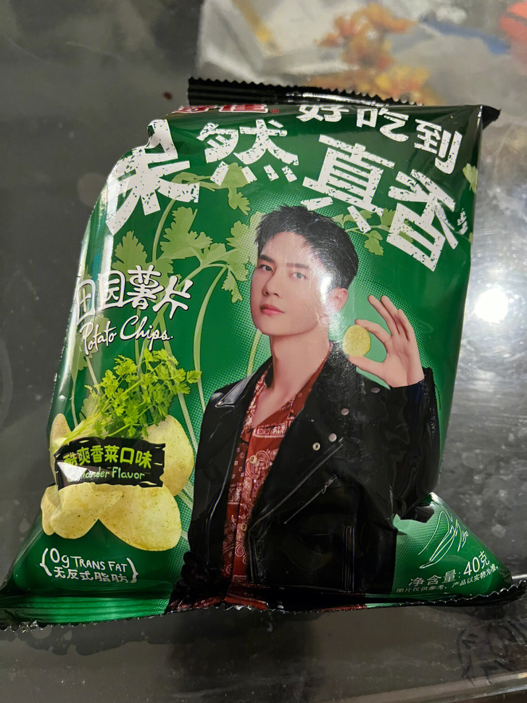 香菜味乐事薯片图片