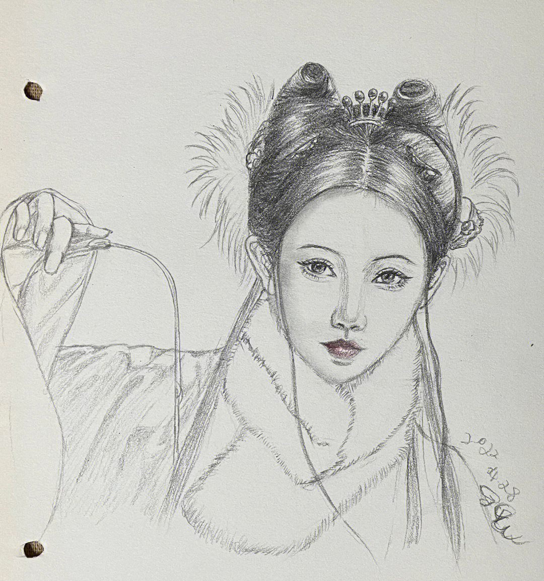 古风美女速写