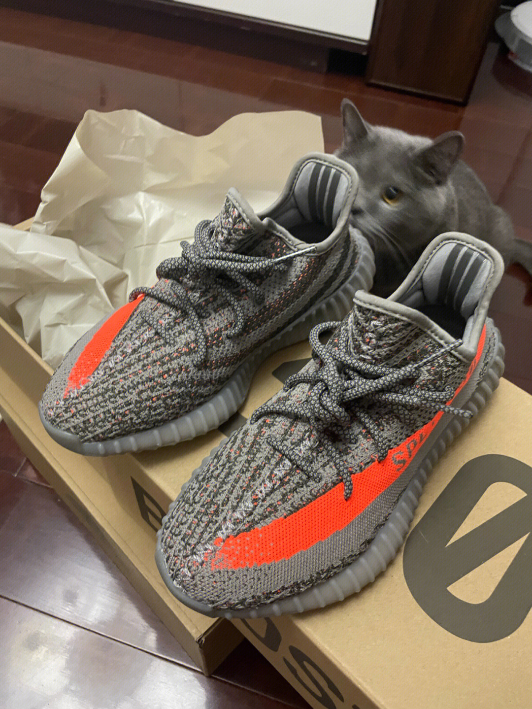 yeezy350灰橙