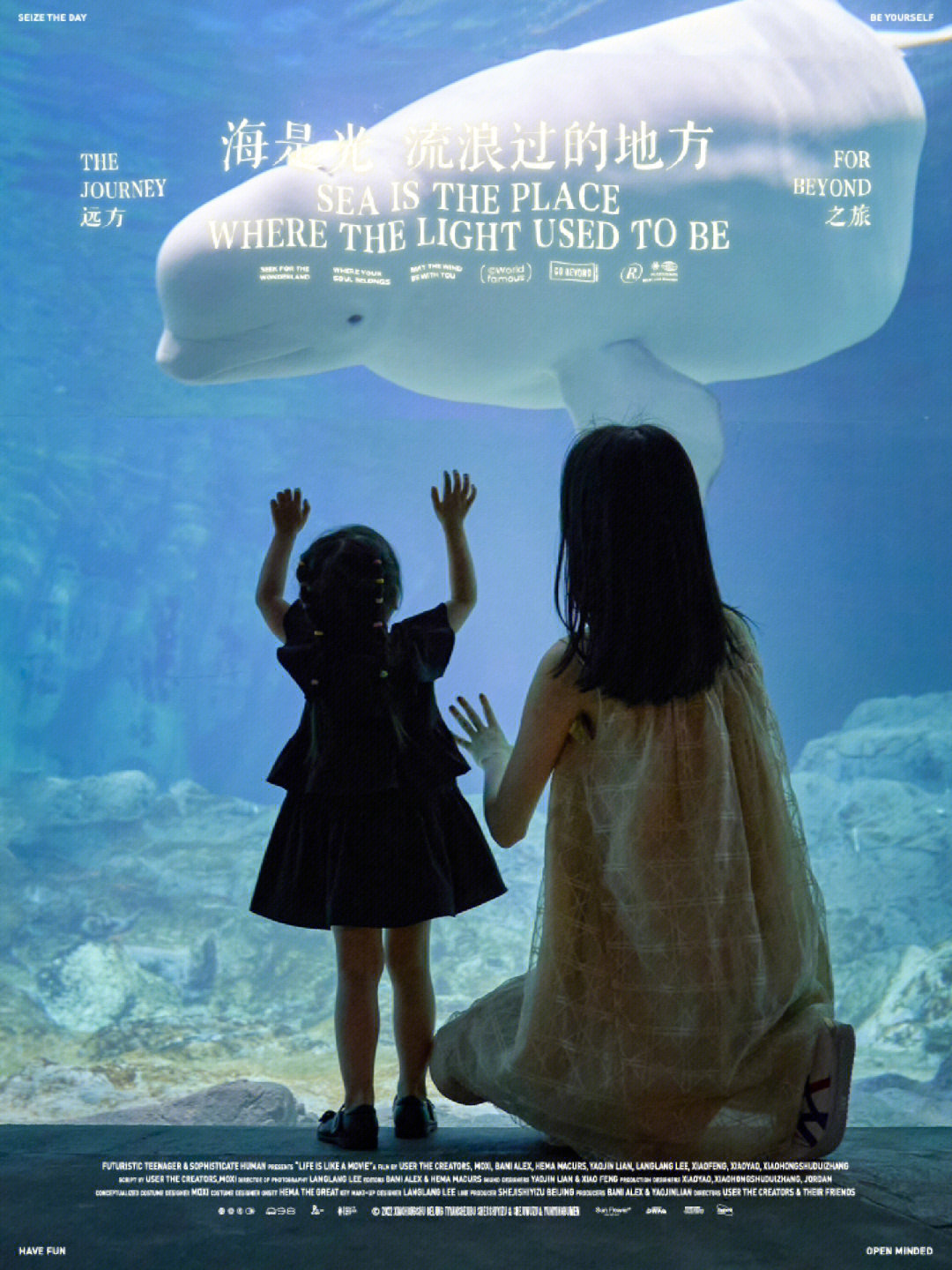 珠海长隆摄影师柒月白鲸宝宝与可爱的宝宝