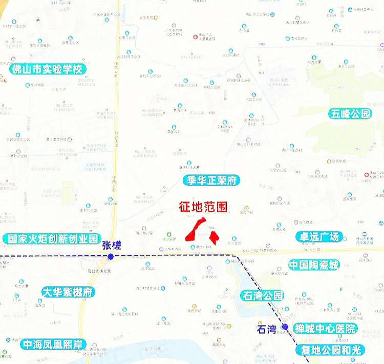 佛山禅城区张槎镇地图图片