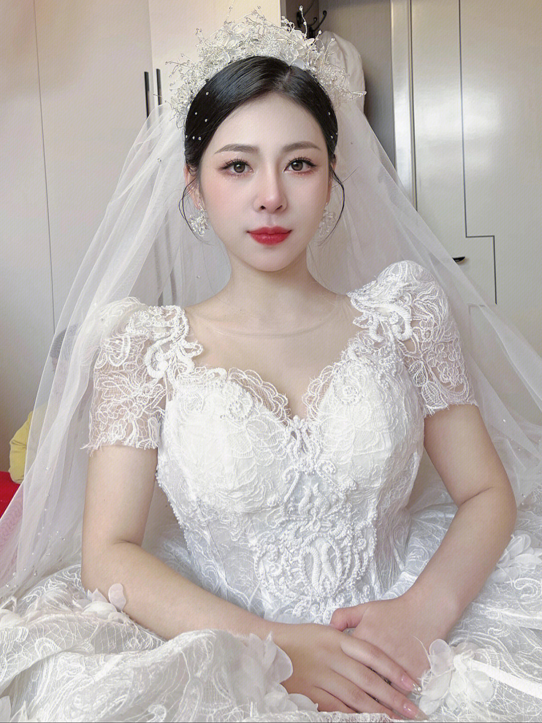 婚礼当天新娘状态完美100