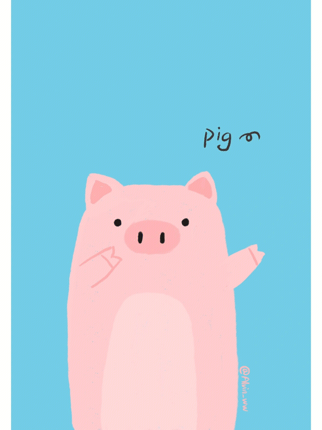 可爱的猪漫画图片