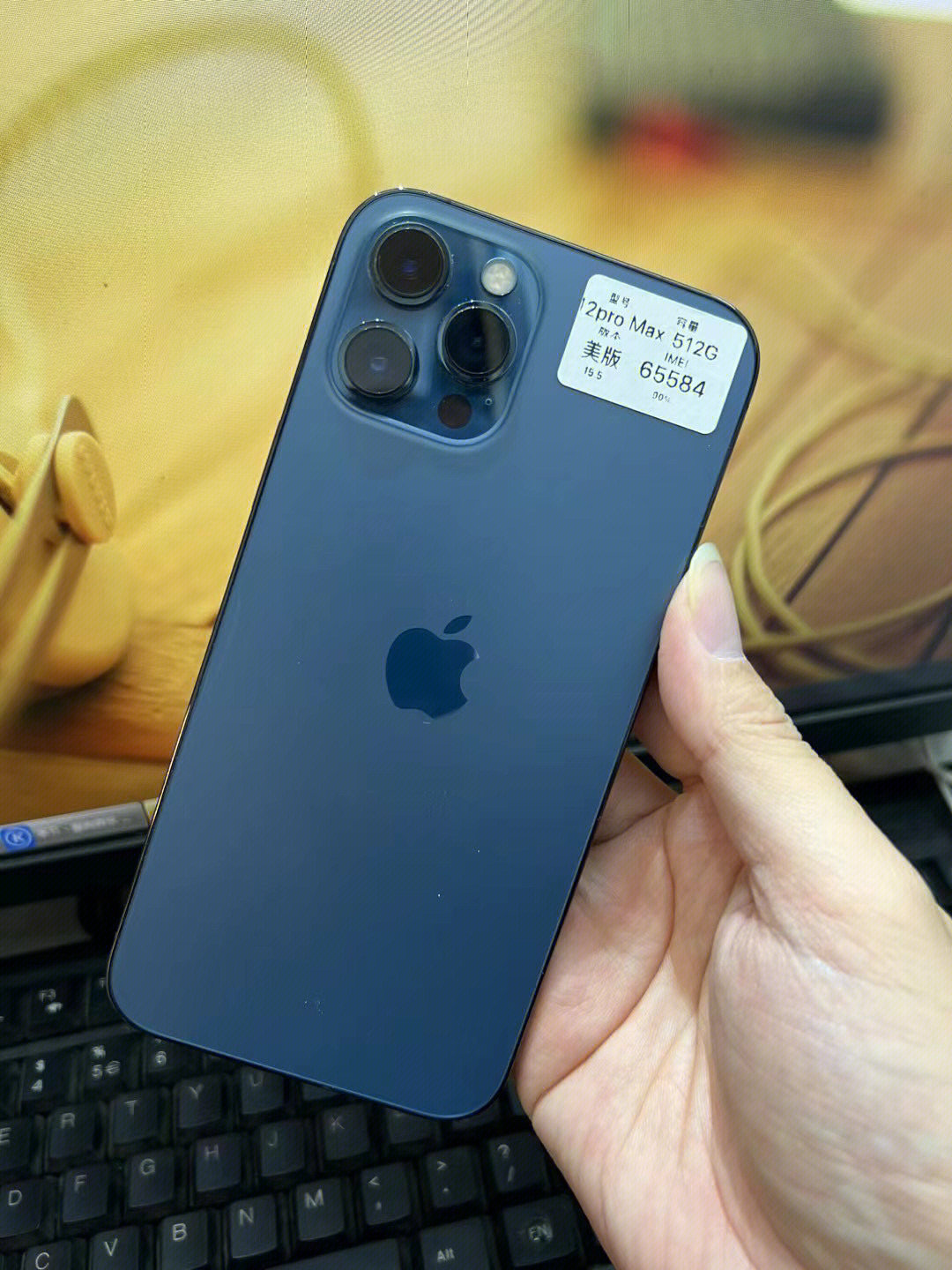 iphone12promax512g蓝色美版支持移动联