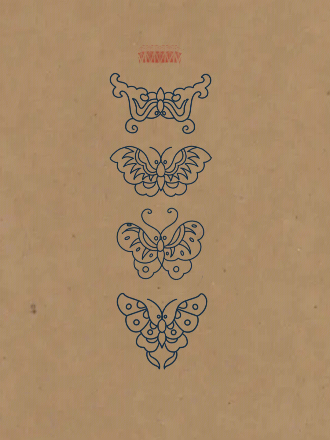 侗族蝴蝶纹样图片
