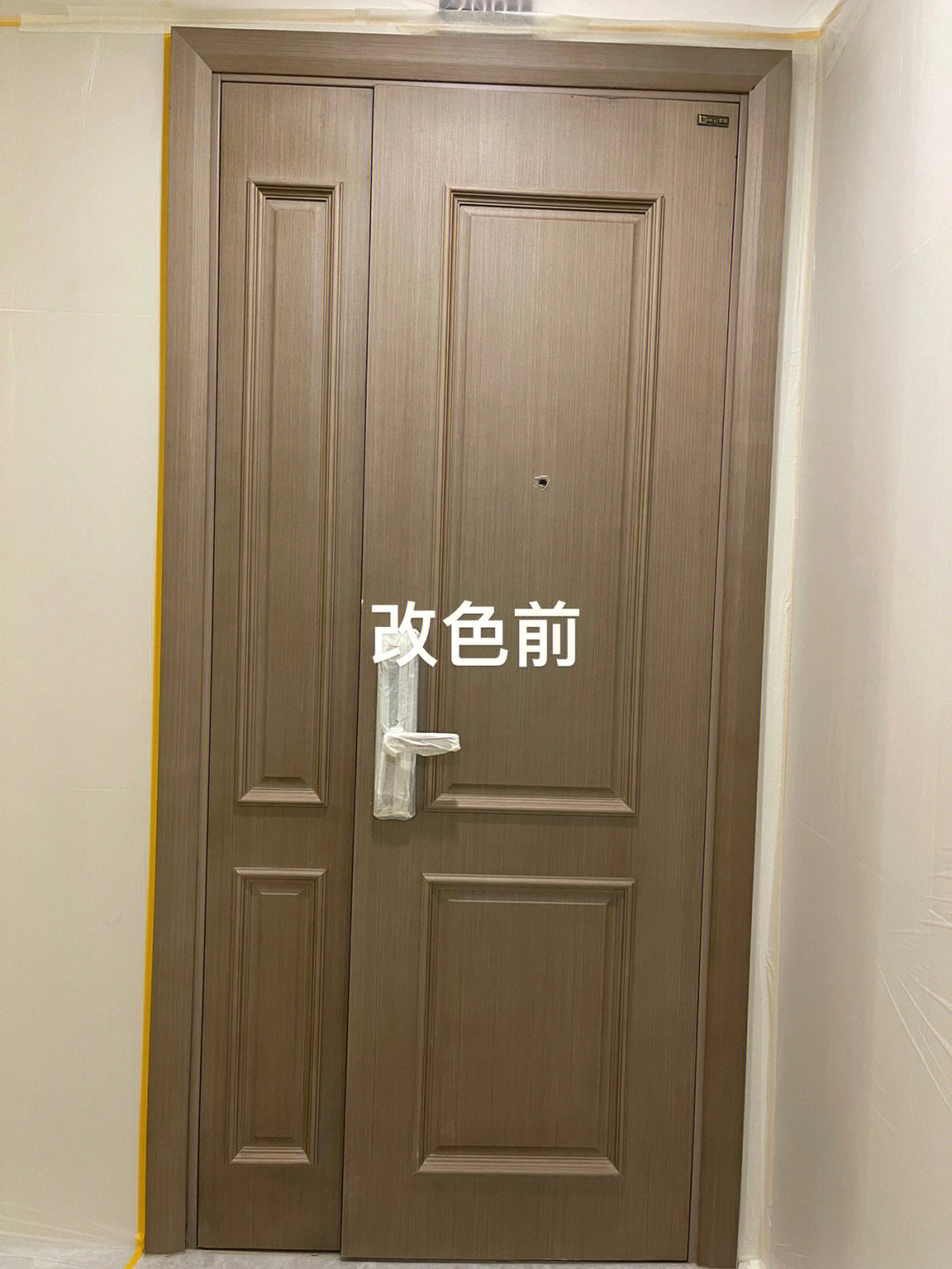 棕色的门搭配效果图图片