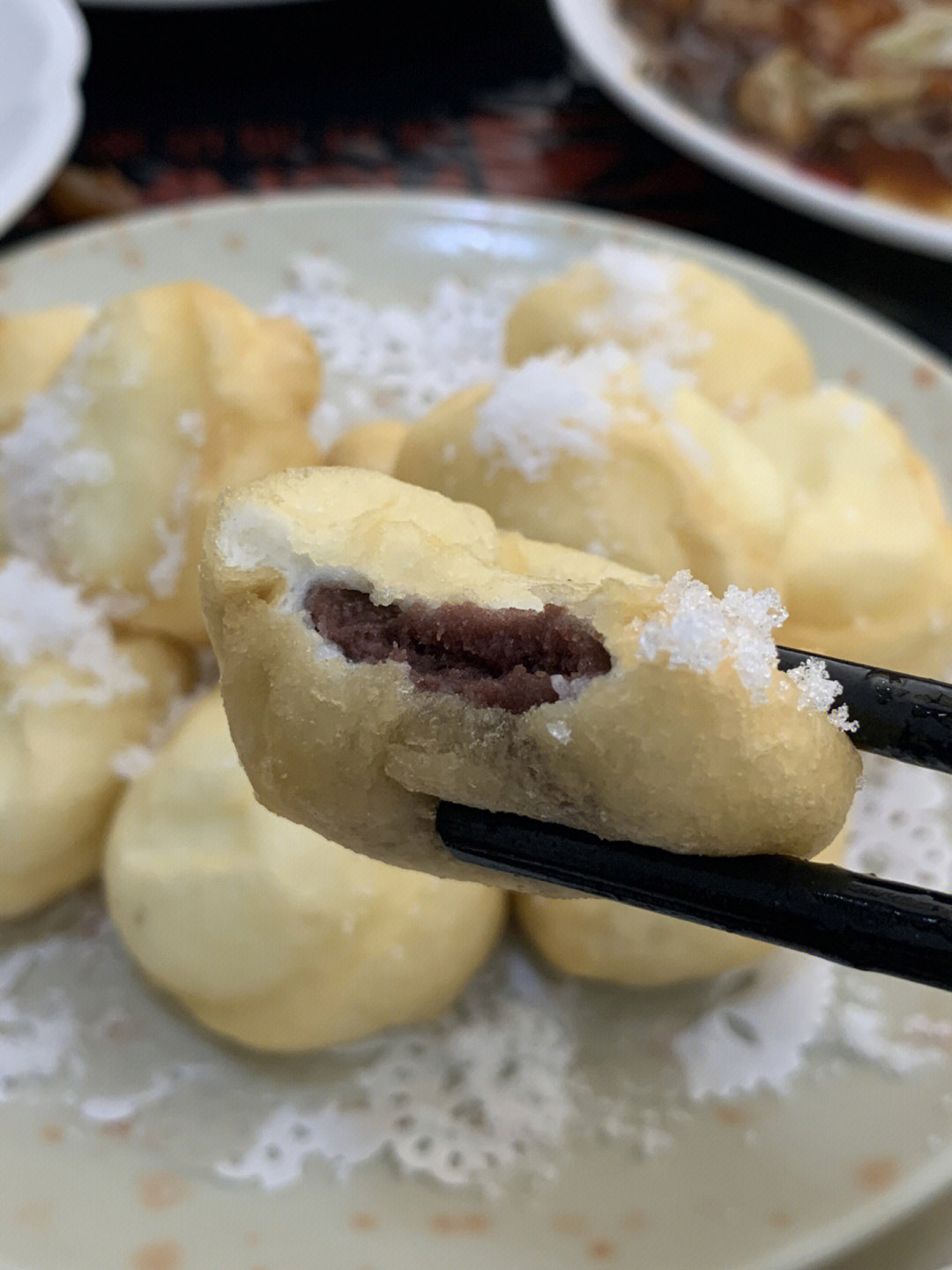 店名:全家福饺子馆(路边不起眼的小店第一次尝到雪衣豆沙,甜而不腻