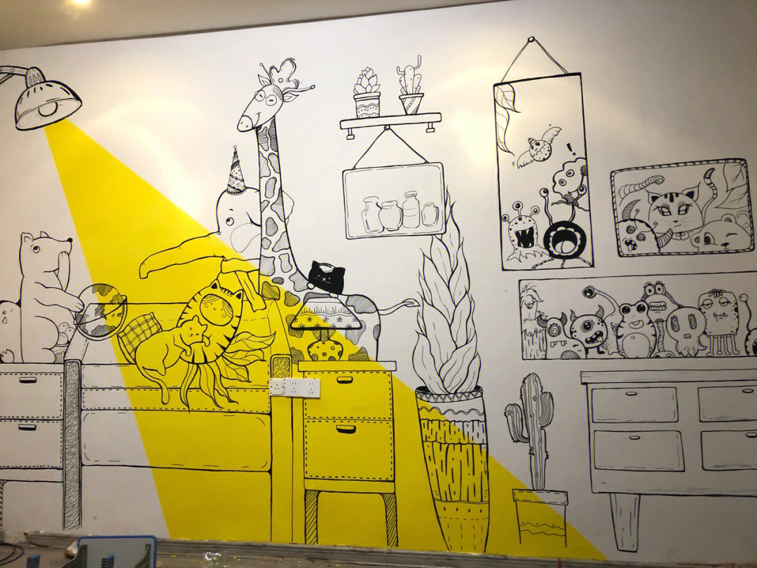 画室墙绘儿童教室