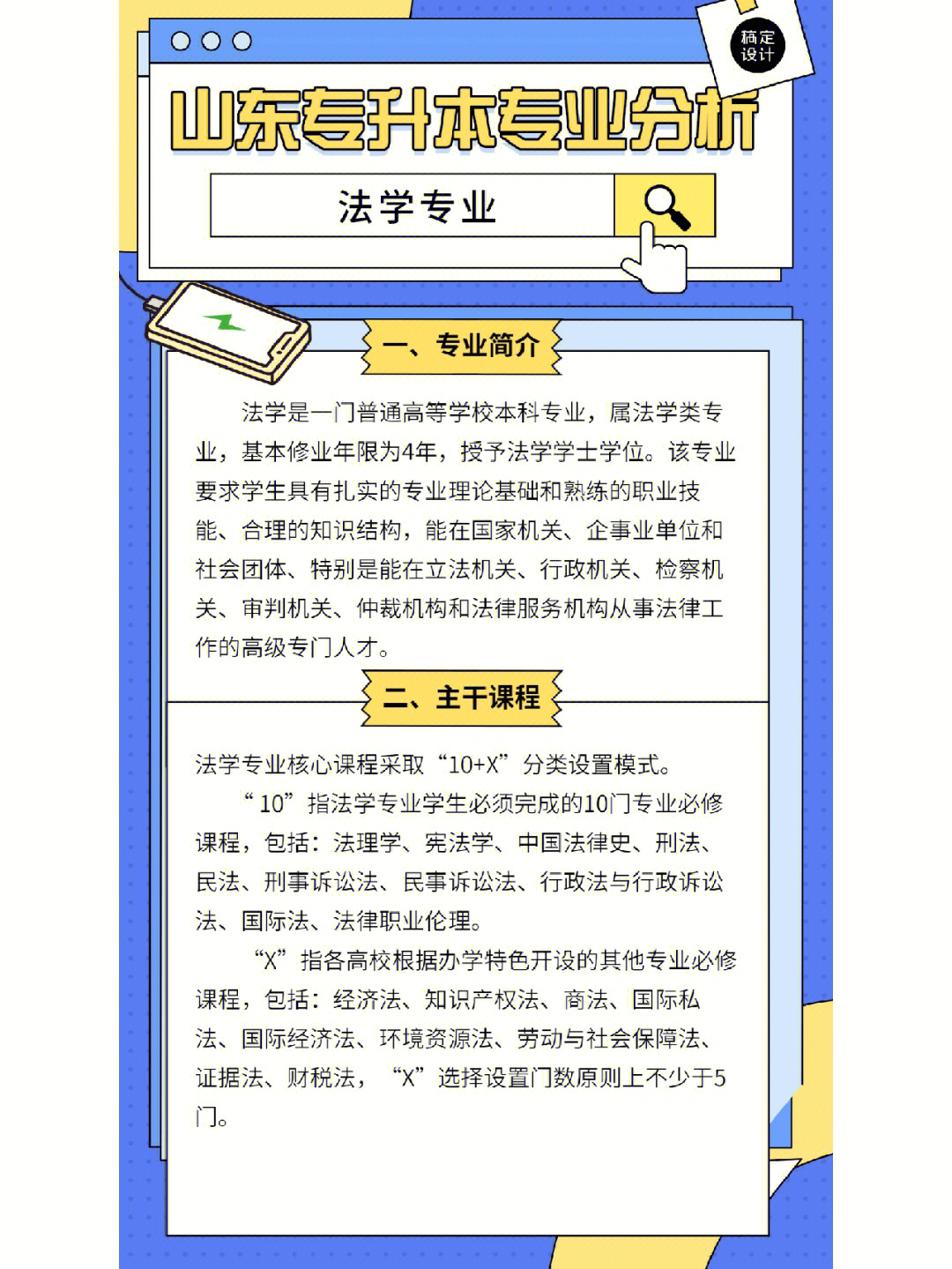 山东专升本专业解析之法学专业