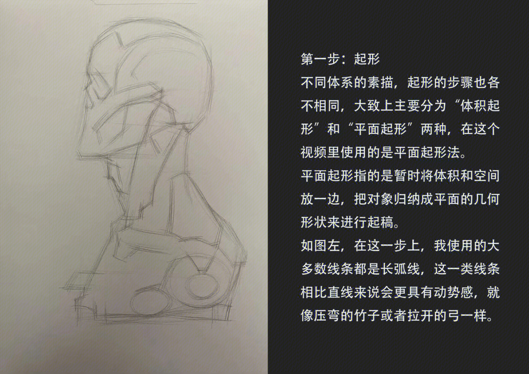 雕塑素描全身图片