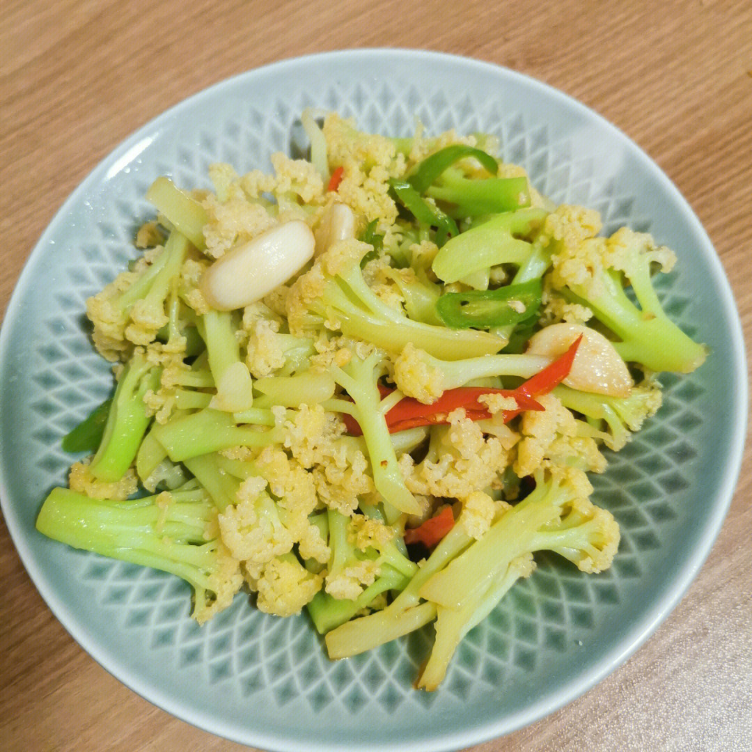 花菜做成花一样的美食