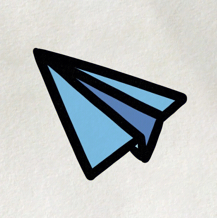 纸飞机简笔画步骤图片