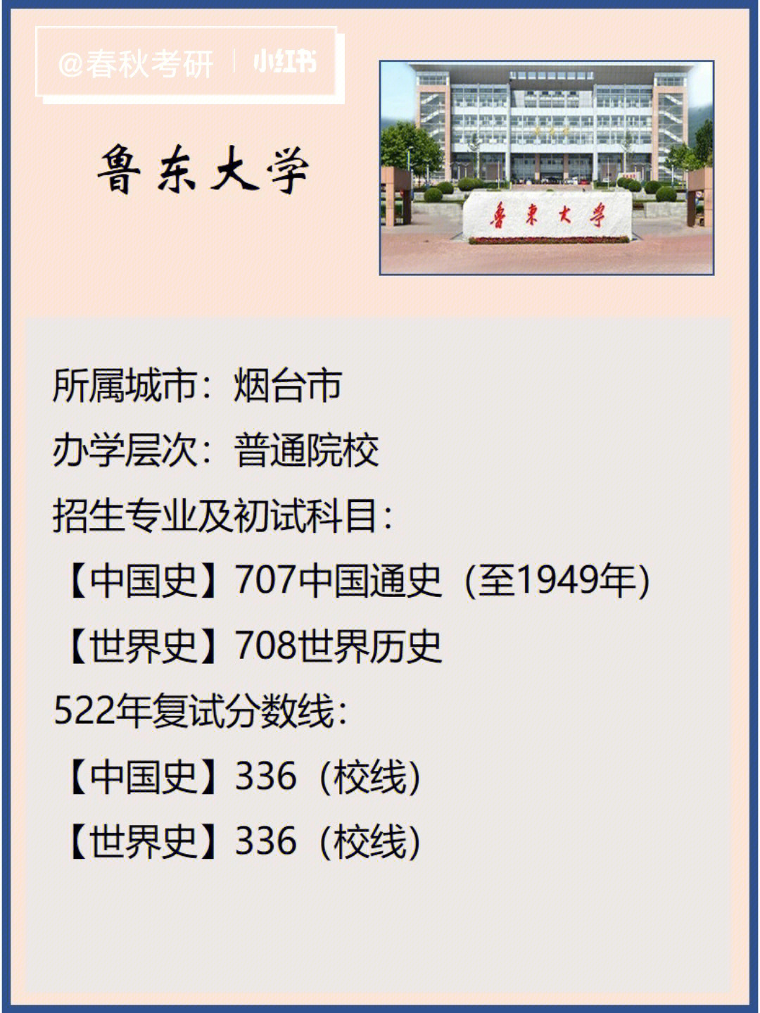 史学考研院校卡片鲁东大学